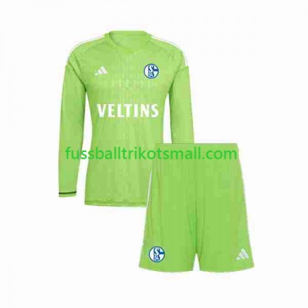 Fußballtrikots Schalke 04 Torwart Kinder 2023-2024 Langarm Heimtrikotsatz kaufen